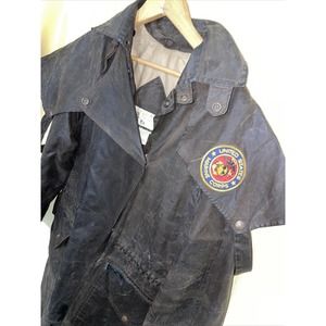Men’s Outback Trading Low Rider Oil Skin Duster Jacket US Marines 48x23 Genuine